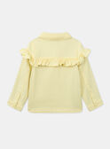 Yellow jacket with a ruffle KOVEZETTE / 24E2PFD2VESB104