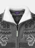 Grey KIDS CARDIGAN LADJACAGE / 24H3PGQ2GILJ922