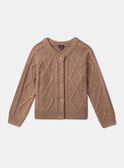 Light brown CARDIGAN LARINETTE / 24H2PFS1CARI810