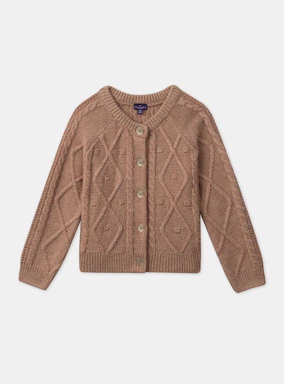 Light brown CARDIGAN LARINETTE / 24H2PFS1CARI810