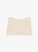 Beige knitted snood FRASNOETTE / 23E4PF51SNO808