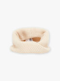 Beige knitted snood FRASNOETTE / 23E4PF51SNO808