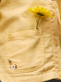 Yellow jacket with a ruffle KOVEZETTE / 24E2PFD2VESB104