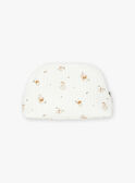 Ecru poplin pouch with forest animal print LOADEN / 24H0AM11ACD001