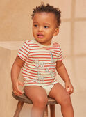 Striped bodysuit T-shirt KAMALO / 24E1BGE2BOD632