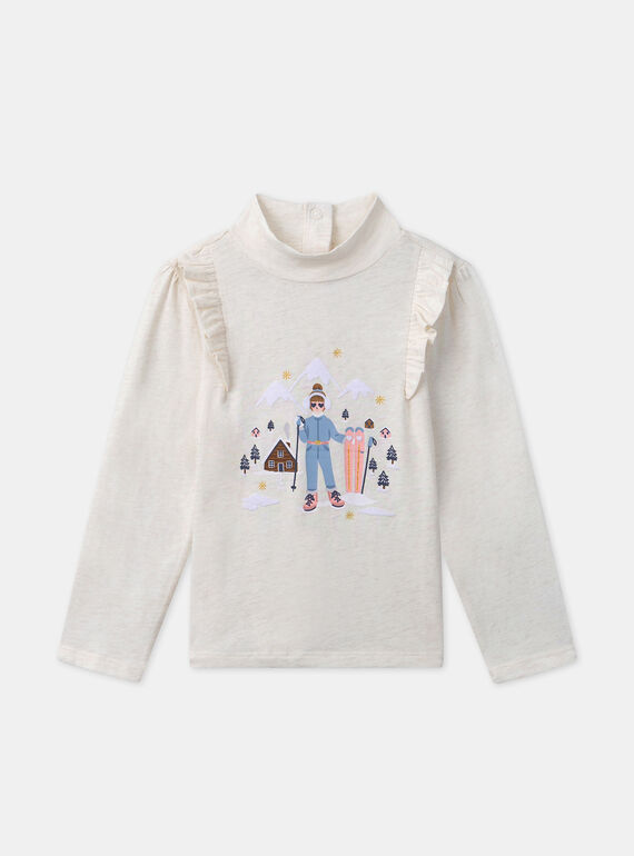 Heather beige TEE SHIRT LS LARYLETTE / 24H2PFS1TMLA011