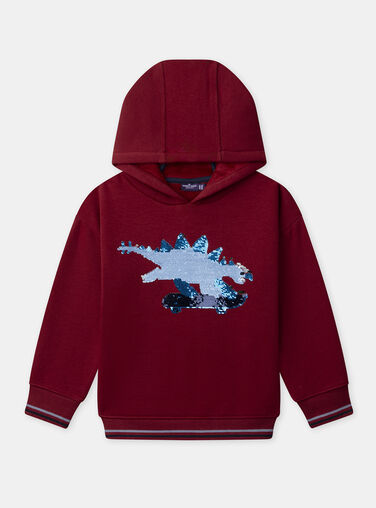 Dark red SWEAT SHIRT NMESKAGE / 25H3PGI1SWE504