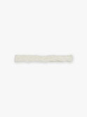 Ivory braided and embroidered headband FREBANETTE / 23E4PFI1BAN005