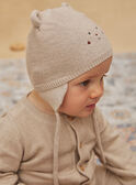Knitted walnut bonnet GOPAL / 23H0AML1CHAI812