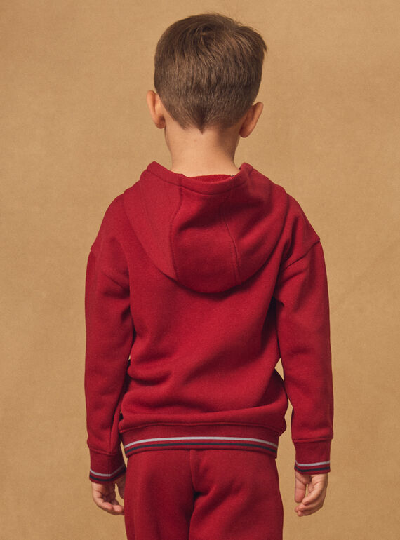 Dark red SWEAT SHIRT NMESKAGE / 25H3PGI1SWE504