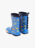 Blue rain boots with dinosaur print FEPLUIAGE / 23N10PG11D0C208
