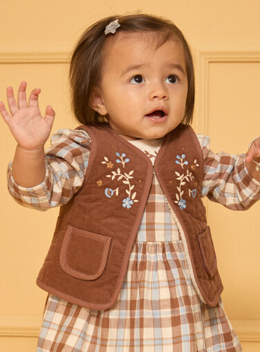 Brown CARDIGAN WHITHOUT SLEEVES LAROMANE / 24H1BFS1CSM815