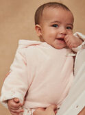 Pale pink velvet hoodie GONINE / 23H0CFB1VES301