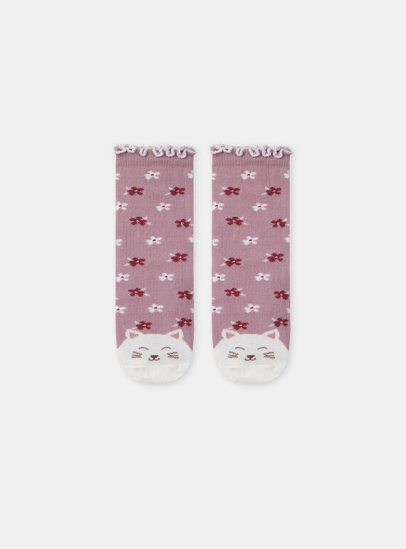 Old rose SOCKS NAELENI / 25H4BFL1SOQ303