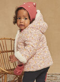 Reversible ecru and pink hooded coat GIDENISE / 23H1BF52MAN001