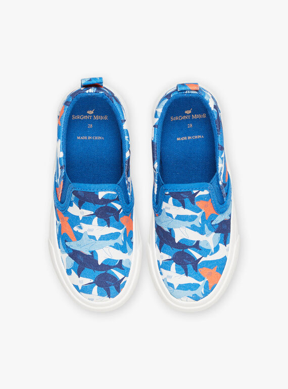 Blue shark print slip-on FEVANAGE / 23N10PG31D16715