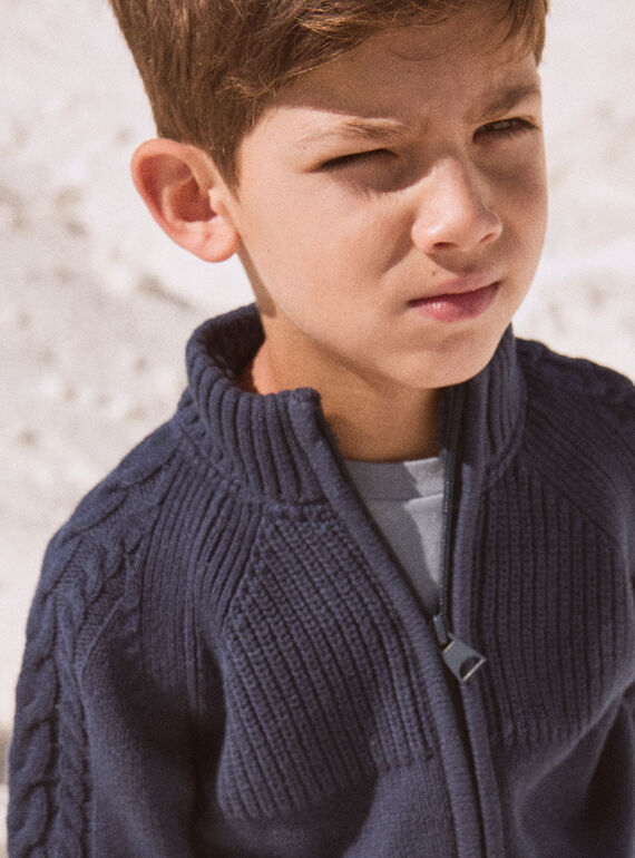 Navy KIDS CARDIGAN NLOCABAGE / 25H3PGW1GIL070