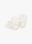 Ecru velvet birth slippers GOSIANE / 23H0AFB1CHP001