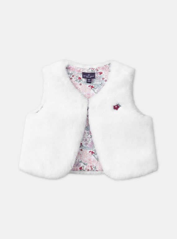 Off white CARDIGAN WHITHOUT SLEEVES LANOURE / 24H1BFQ1CSM001