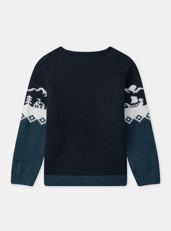 Navy PULLOVER NLULANDAGE / 25H3PGX1PUL705