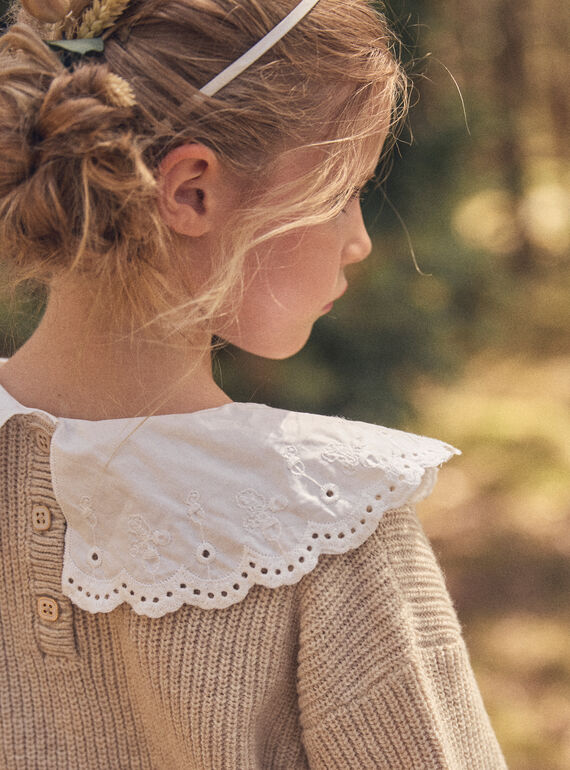 Off white PULLOVER NLECOLETTE / 25H2PFT1PUL007