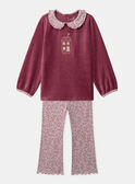 Strawberry rose PYJAMA NECAMETTE / 25H5PFD1PYJ308