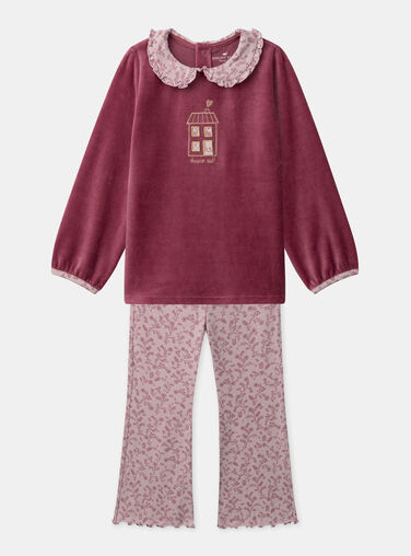 Strawberry rose PYJAMA NECAMETTE / 25H5PFD1PYJ308