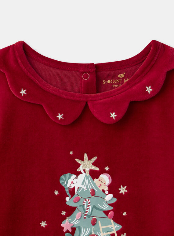 Red PYJAMA NECROPETTE / 25H5PF52PYJ050