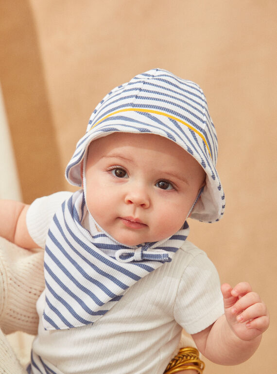 Beanie hat in striped terry towelling KORDE / 24E0AGM1CHA000