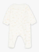 Off-white velvet romper with flower and dog print GORETTE / 23H0NFL1GRE001