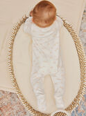 Off-white velvet romper with flower and dog print GORETTE / 23H0NFL1GRE001