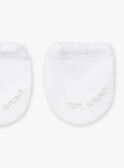 White NEWBORN MITTENS KOOB / 24E0AM11MFN000