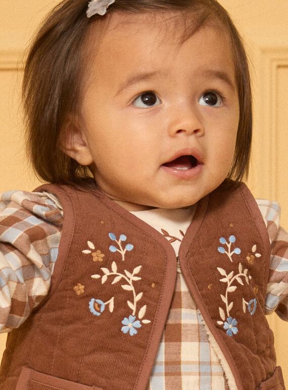 Brown CARDIGAN WHITHOUT SLEEVES LAROMANE / 24H1BFS1CSM815