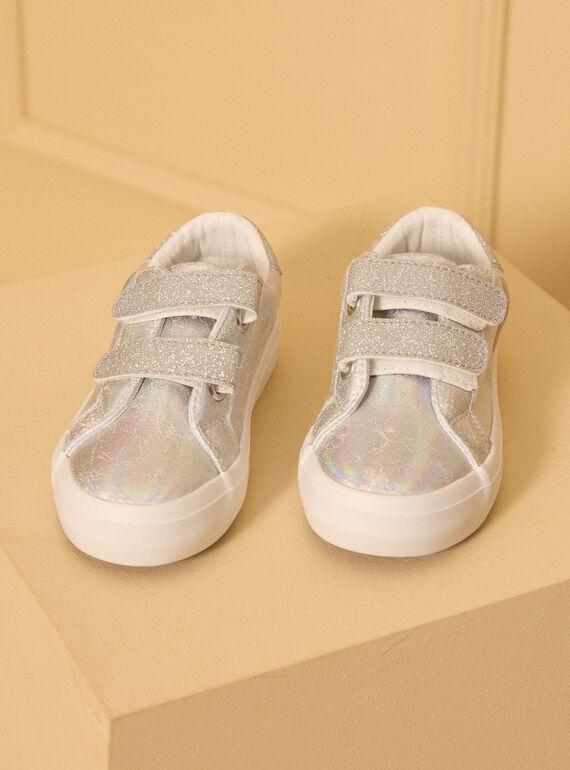 Silver LEATHER BASKET LITORETTE / 24F10PF42BKC956