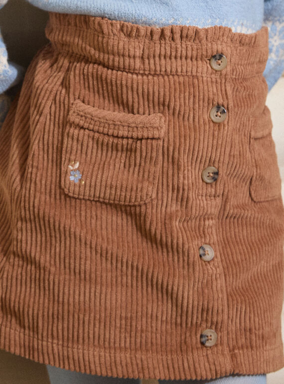 Light brown SKIRT LARUJETTE / 24H2PFS1JUPI810