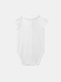 Off-white bodysuit with an embroidered collar  KAFAUSTINE / 24E1BFL1BOD001