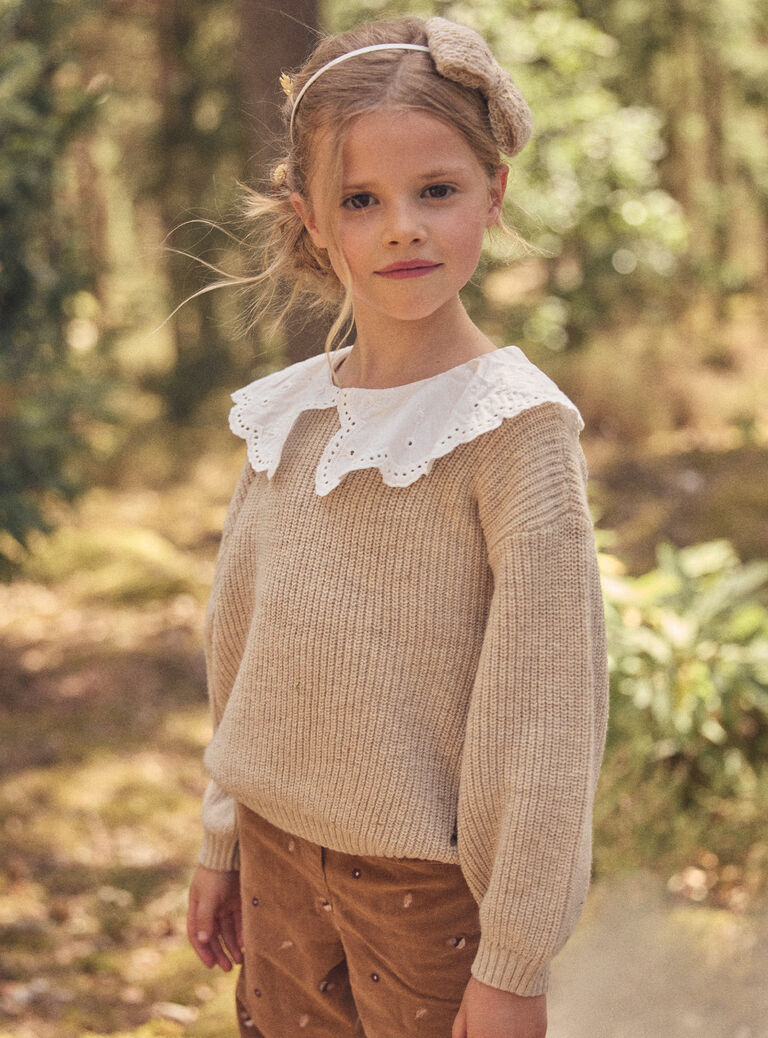 Off white PULLOVER NLECOLETTE / 25H2PFT1PUL007