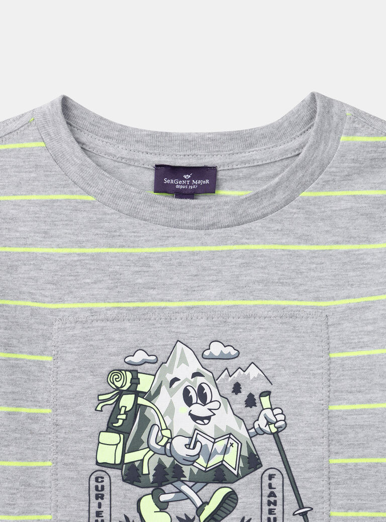 Ash grey TEE SHIRT LS NRAWALKAGE / 25H3PGV2TML927