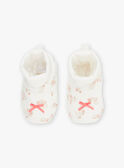 Ecru velvet birth slippers GOSIANE / 23H0AFB1CHP001