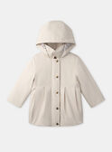 Light beige RAINCOAT NINOLETTE / 25H2PFE2IMP801