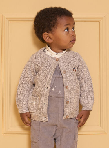 Heather beige CARDIGAN LAOCTAVE / 24H1BGQ1CARA011