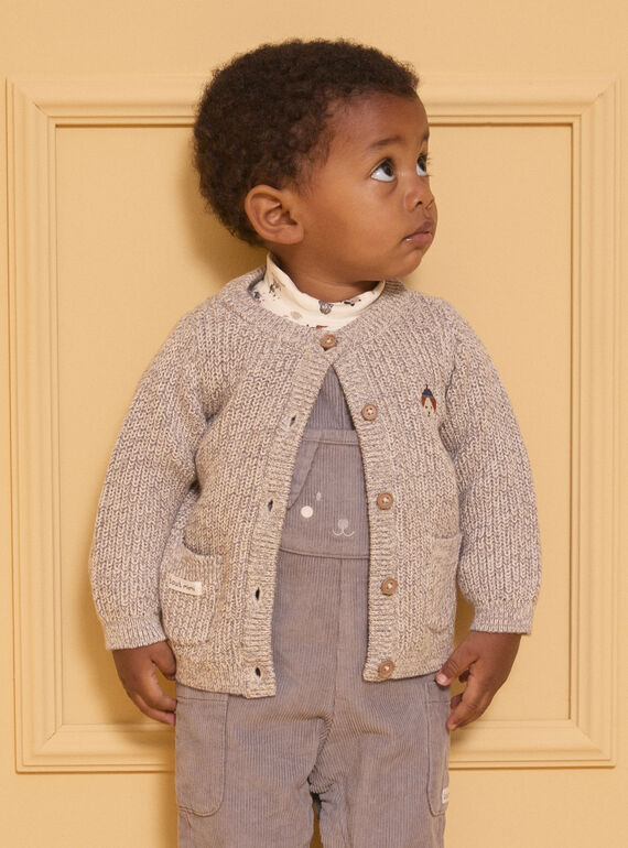 Heather beige CARDIGAN LAOCTAVE / 24H1BGQ1CARA011