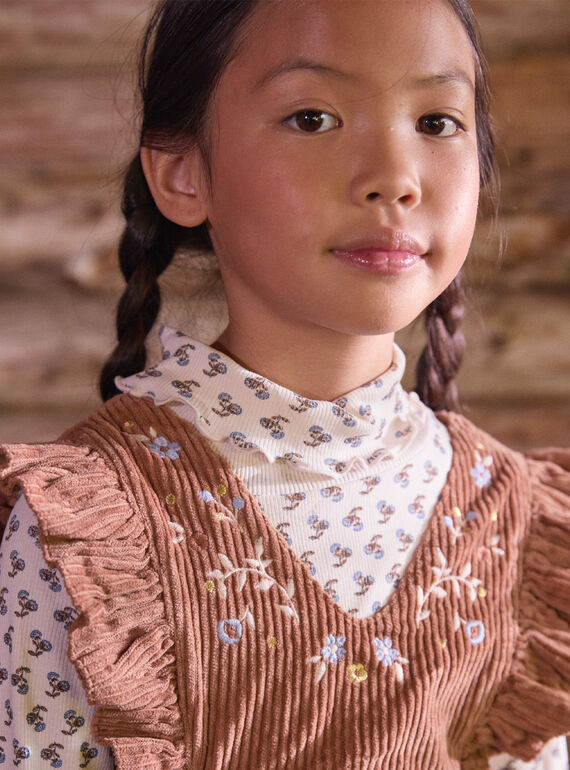 Light brown JUMPER DRESS LAROMETTE / 24H2PFS1CHSI810