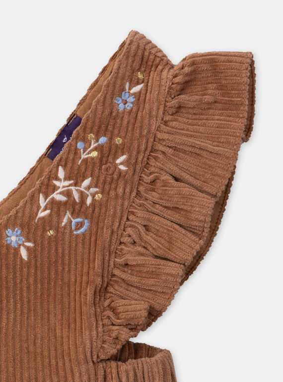 Light brown JUMPER DRESS LAROMETTE / 24H2PFS1CHSI810