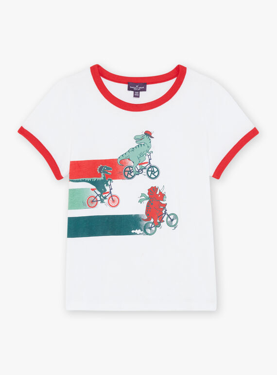 T-shirt with dinosaurs on bikes FEMIAGE / 23E3PGB1TMC001