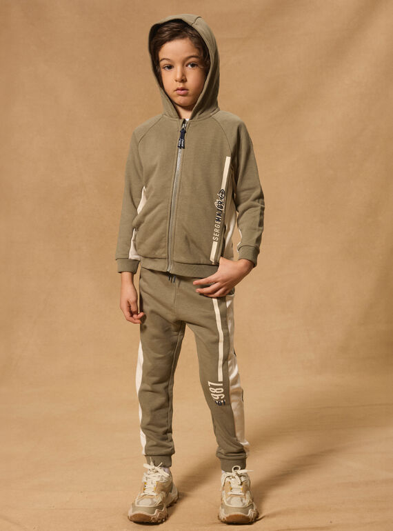 Light green JOGGING TOP MMAZIPAGE / 25E3PG53JGHG600