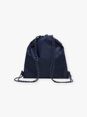 Blue and white striped backpack FRYSACAGE / 23E4PGL1BES070