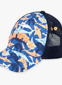 Blue cap with sharks print FLYTOAGE / 23E4PGR1CHAC226