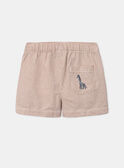 Ochre striped shorts KAMARCEL / 24E1BGE1SHOF519