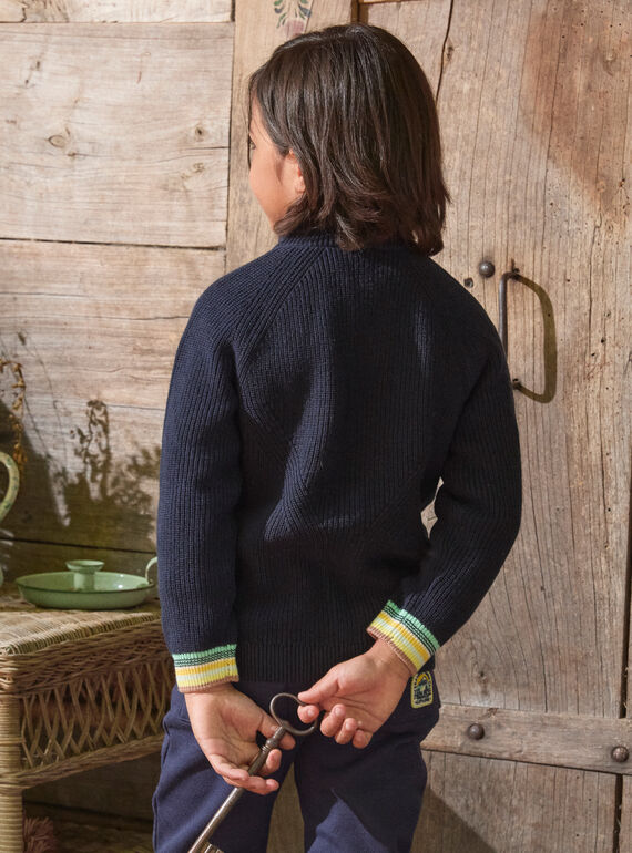 Navy KIDS CARDIGAN LALOSTAGE / 24H3PGS1GIL070